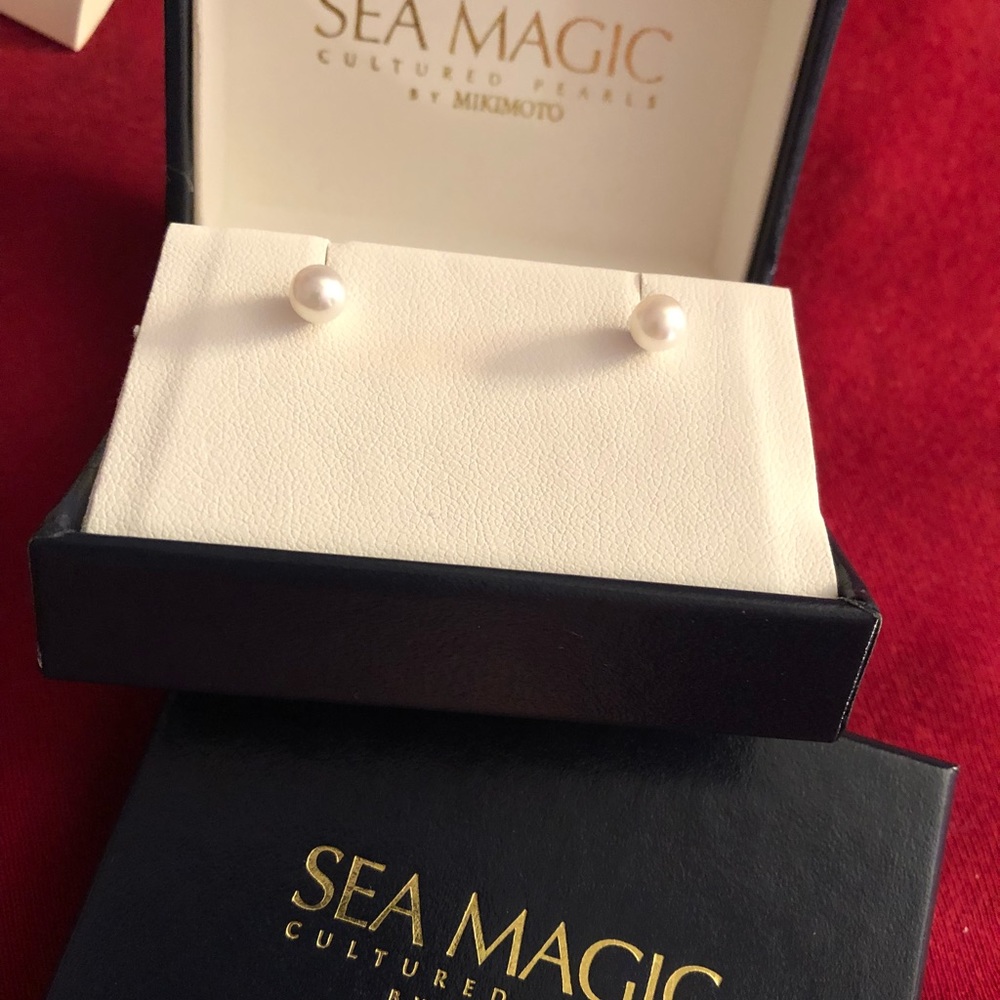 Sea Magic Cultured Pearls by Mikimoto earrings
